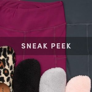 Leggings and slippers